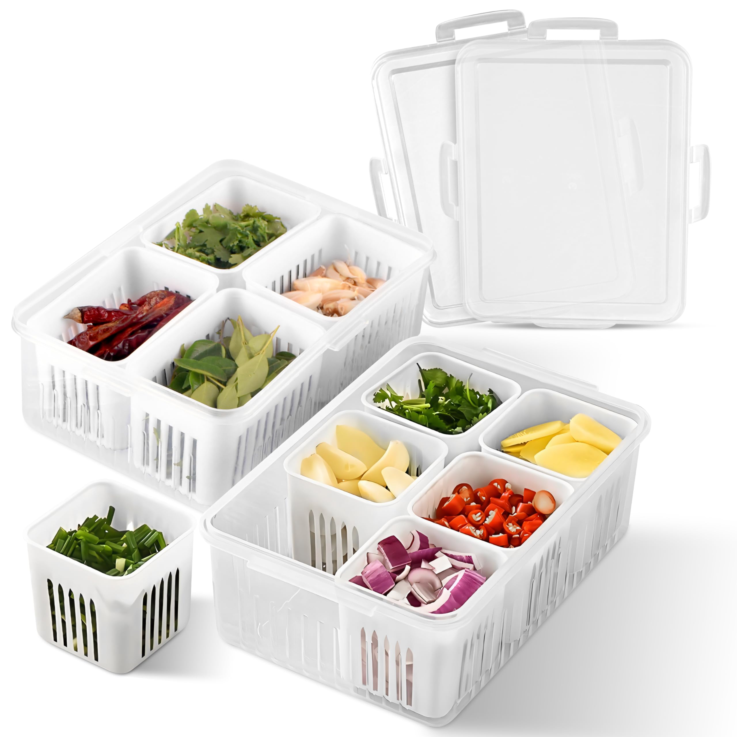 6 Grids Refrigerator Storage Box